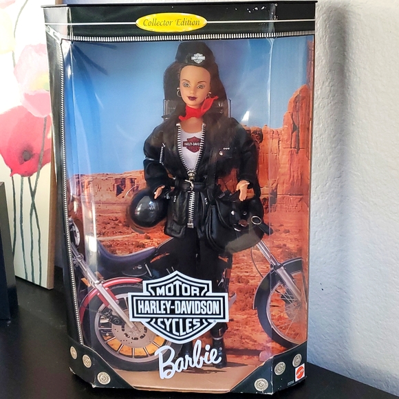 Barbie Other - Vintage Harley-Davidson Barbie Doll with Leather Jacket Collectors Edition